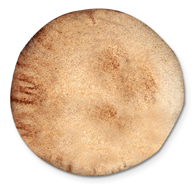 LARGE WHOLE WHEAT LEBANESE PITTA BREAD